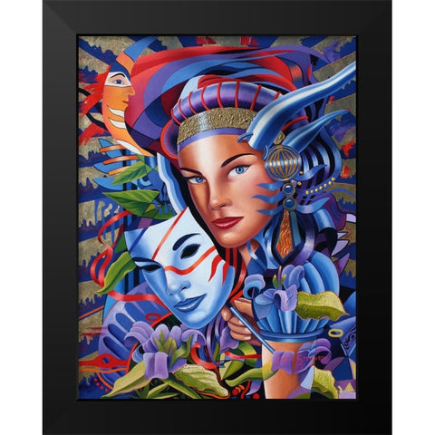 The Devil In Me 2 Black Modern Wood Framed Art Print by Stevenson, Graeme