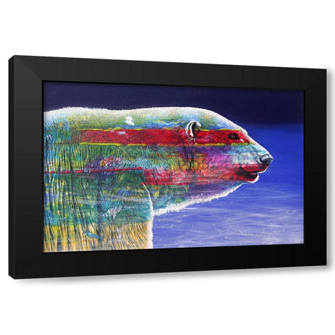 The Ice Qeen Cometh Black Modern Wood Framed Art Print with Double Matting by Stevenson, Graeme