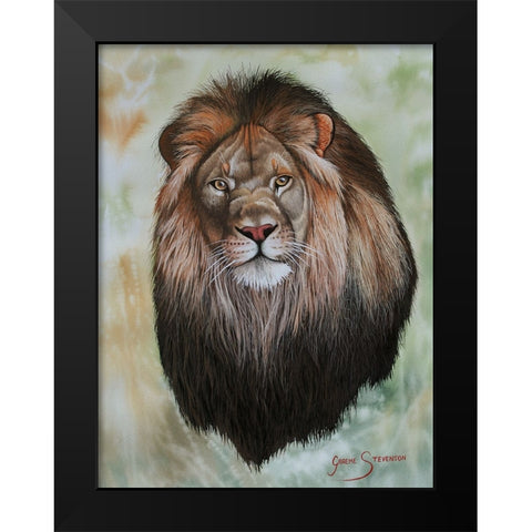 The King Black Modern Wood Framed Art Print by Stevenson, Graeme