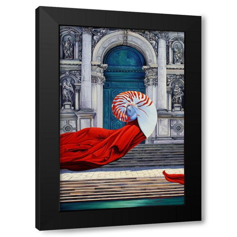 The Mind Of Evolution Black Modern Wood Framed Art Print with Double Matting by Stevenson, Graeme