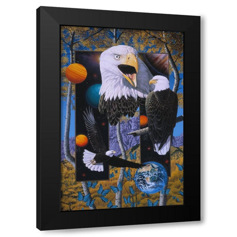 The Power And The Glory Black Modern Wood Framed Art Print by Stevenson, Graeme