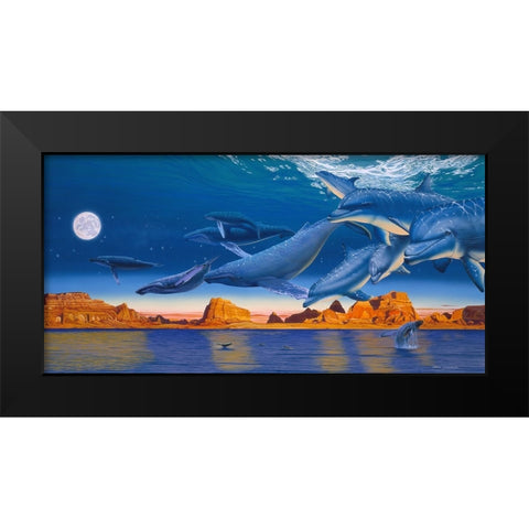 The Return Home Black Modern Wood Framed Art Print by Stevenson, Graeme