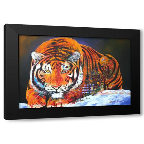 The Stalk Black Modern Wood Framed Art Print by Stevenson, Graeme