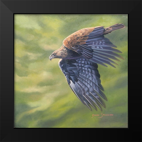 The Stoop Black Modern Wood Framed Art Print by Stevenson, Graeme