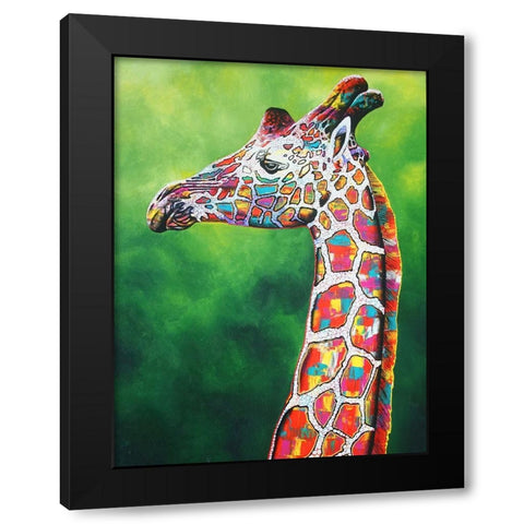 Gingles Black Modern Wood Framed Art Print with Double Matting by Stevenson, Graeme