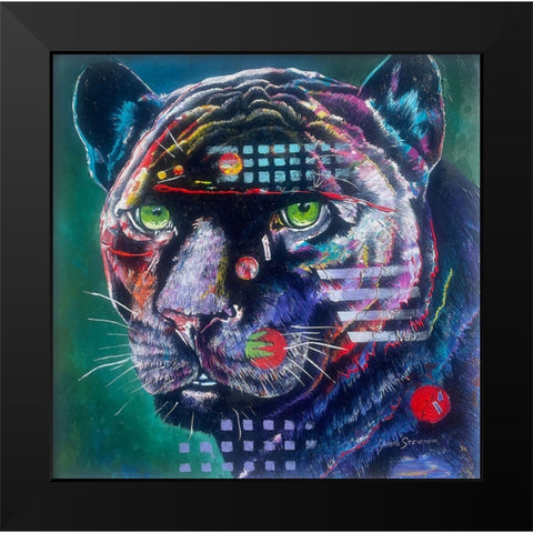 Black Knight 2 Black Modern Wood Framed Art Print by Stevenson, Graeme