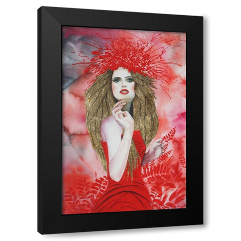 Open Your Heart To Every Season Black Modern Wood Framed Art Print with Double Matting by Stevenson, Graeme