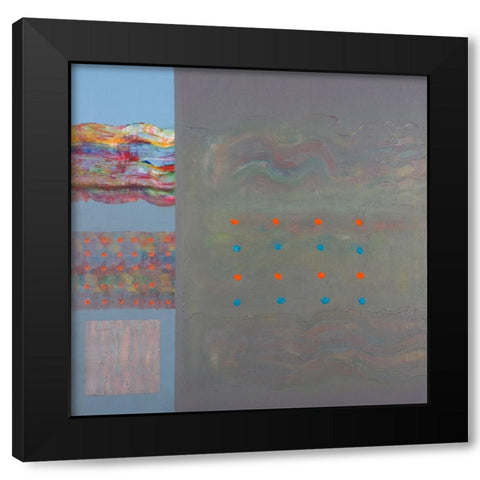 Evening on the Bay Black Modern Wood Framed Art Print with Double Matting by Khorasani, Hooshang