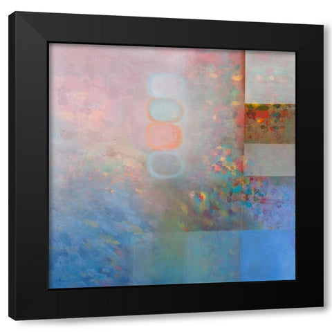 Harmonies II Black Modern Wood Framed Art Print with Double Matting by Khorasani, Hooshang