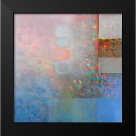 Harmonies II Black Modern Wood Framed Art Print by Khorasani, Hooshang
