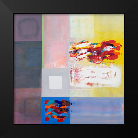 Storm on the Plaza Black Modern Wood Framed Art Print by Khorasani, Hooshang