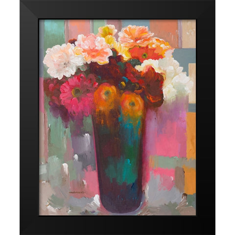 In the Spotlight Black Modern Wood Framed Art Print by Khorasani, Hooshang