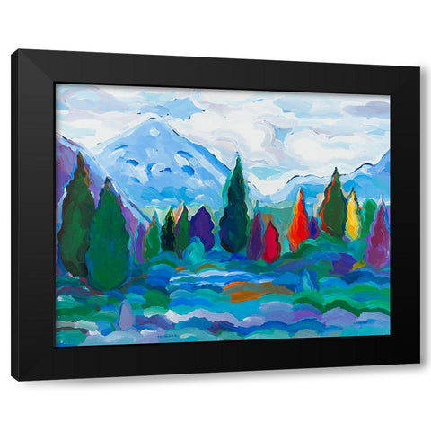 Glacier Legacy #2 Black Modern Wood Framed Art Print with Double Matting by Khorasani, Hooshang