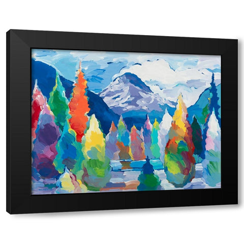 Glacier Legacy #5 Black Modern Wood Framed Art Print by Khorasani, Hooshang