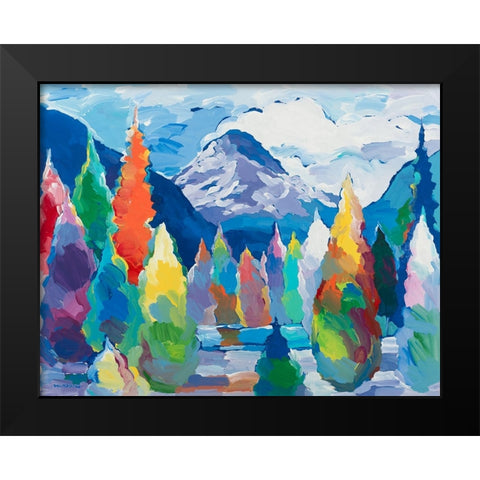Glacier Legacy #5 Black Modern Wood Framed Art Print by Khorasani, Hooshang
