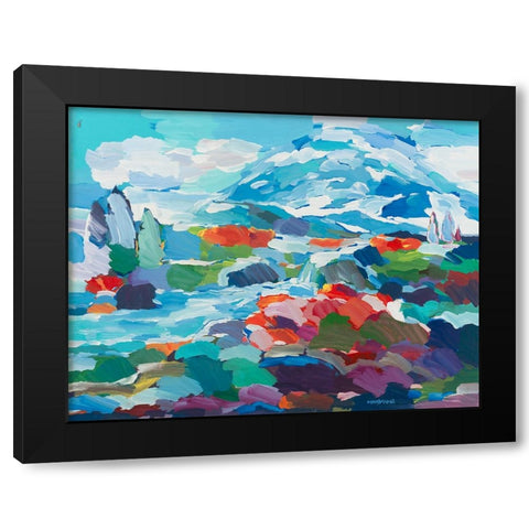 Conceptual Color Black Modern Wood Framed Art Print by Khorasani, Hooshang