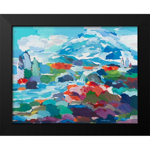 Conceptual Color Black Modern Wood Framed Art Print by Khorasani, Hooshang