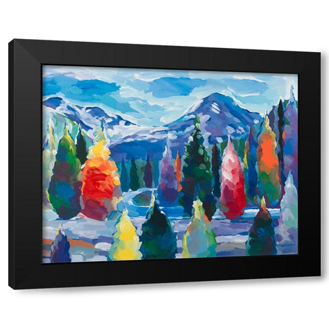 Glacier Legacy #4 Black Modern Wood Framed Art Print by Khorasani, Hooshang