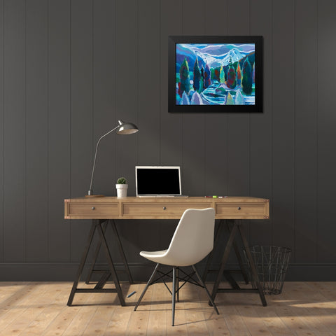 Glacier Legacy #8 Black Modern Wood Framed Art Print by Khorasani, Hooshang