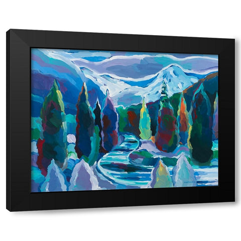Glacier Legacy #8 Black Modern Wood Framed Art Print by Khorasani, Hooshang