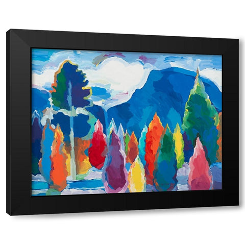 Reach for the Sky #3 Black Modern Wood Framed Art Print with Double Matting by Khorasani, Hooshang