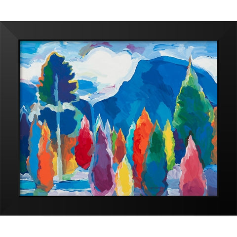 Reach for the Sky #3 Black Modern Wood Framed Art Print by Khorasani, Hooshang