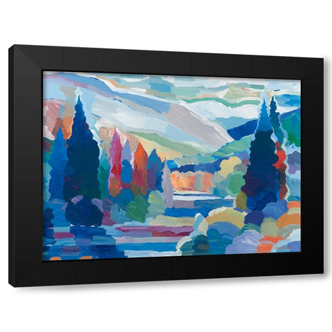Colorado Quintessence Black Modern Wood Framed Art Print by Khorasani, Hooshang