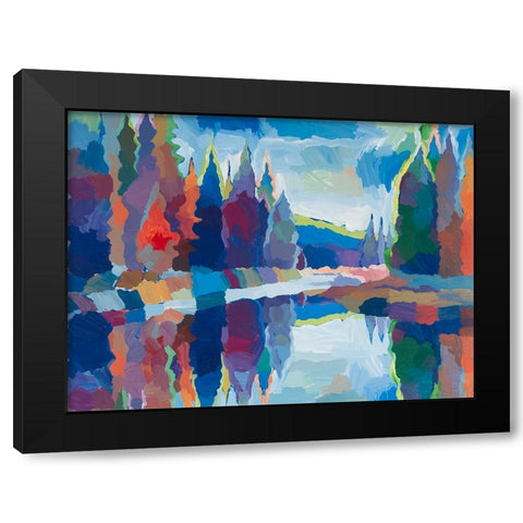 Gateway to Paradise Black Modern Wood Framed Art Print by Khorasani, Hooshang