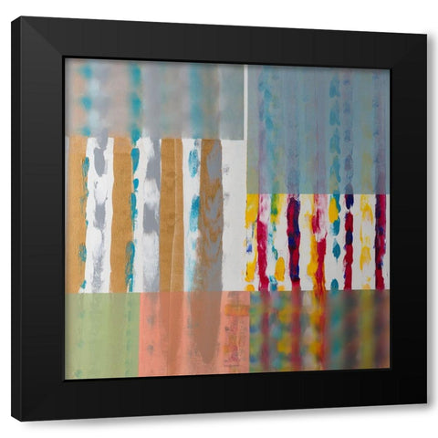 Shades of Color Black Modern Wood Framed Art Print by Khorasani, Hooshang
