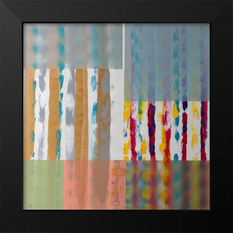 Shades of Color Black Modern Wood Framed Art Print by Khorasani, Hooshang