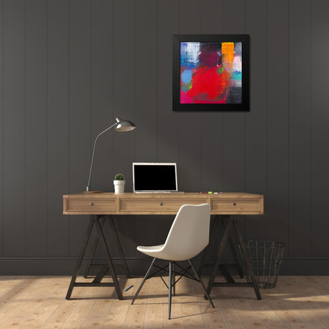 Joy #3 Black Modern Wood Framed Art Print by Khorasani, Hooshang