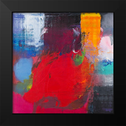 Joy #3 Black Modern Wood Framed Art Print by Khorasani, Hooshang