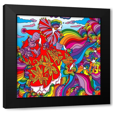 Rainbow_queen Black Modern Wood Framed Art Print by Green, Howie