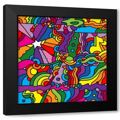 Pop-Art-Mambo-216A Black Modern Wood Framed Art Print by Green, Howie