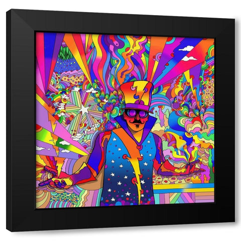 Mr D 2 Black Modern Wood Framed Art Print by Green, Howie