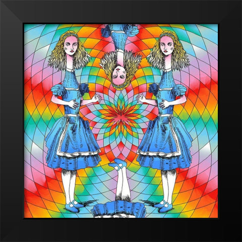 Alice-Extended Black Modern Wood Framed Art Print by Green, Howie