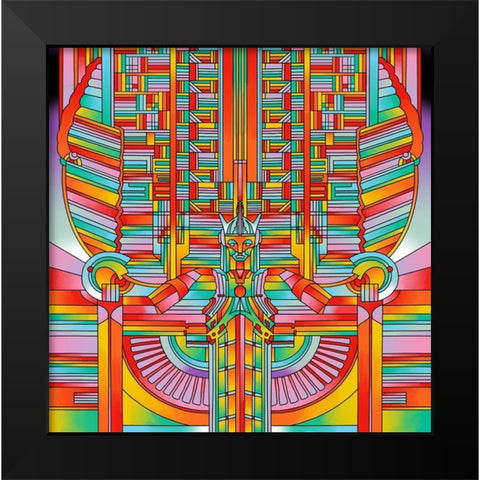 Zeus Black Modern Wood Framed Art Print by Green, Howie