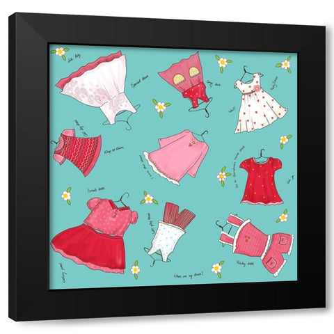 My Wardrobe Black Modern Wood Framed Art Print with Double Matting by HUE and MI and Sangita