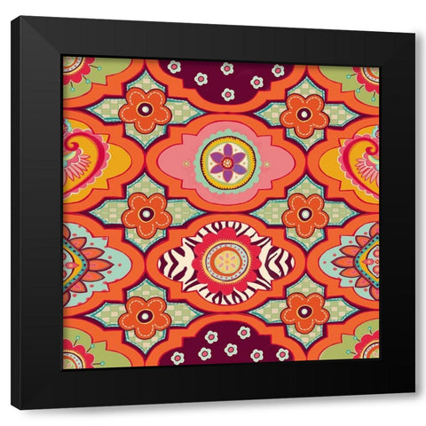 20-75 Gypsy Black Modern Wood Framed Art Print by HUE and MI and Sangita