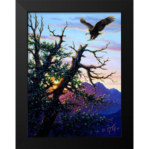 Touchdown PaintingJeff Tift Black Modern Wood Framed Art Print by Tift, Jeff