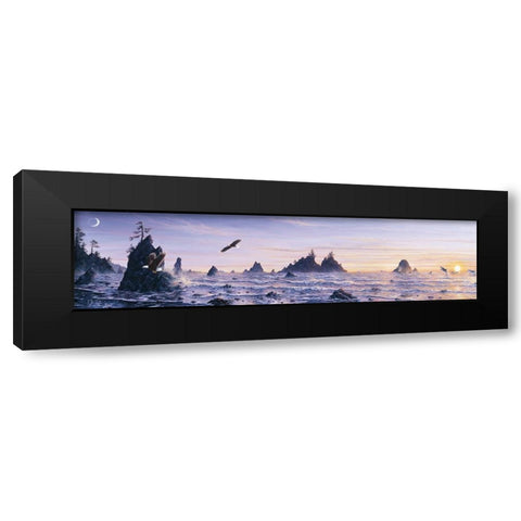 Eagles Nest 2 Black Modern Wood Framed Art Print with Double Matting by Tift, Jeff