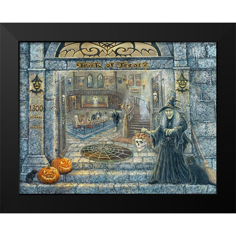 S Uppers Ready Border Black Modern Wood Framed Art Print by Tift, Jeff