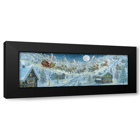 Xmas pnti 777 Black Modern Wood Framed Art Print with Double Matting by Tift, Jeff