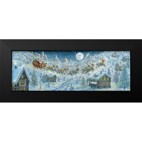 Xmas pnti 777 Black Modern Wood Framed Art Print by Tift, Jeff