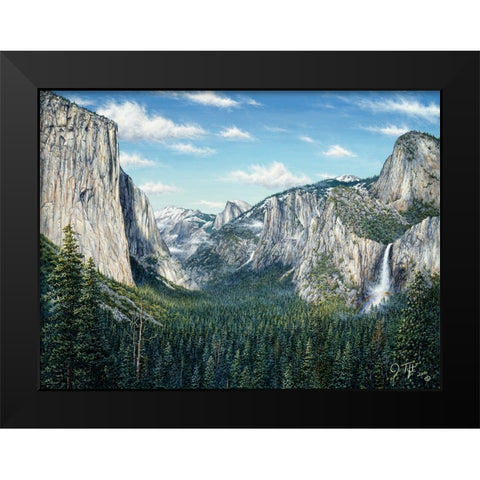 Yosemite Valley Black Modern Wood Framed Art Print by Tift, Jeff