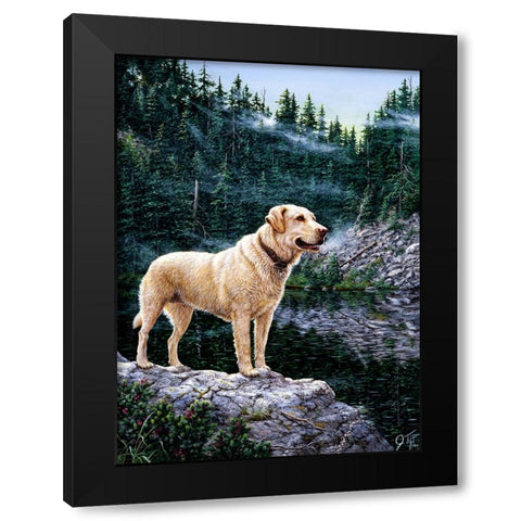 Standing Tall Black Modern Wood Framed Art Print by Tift, Jeff