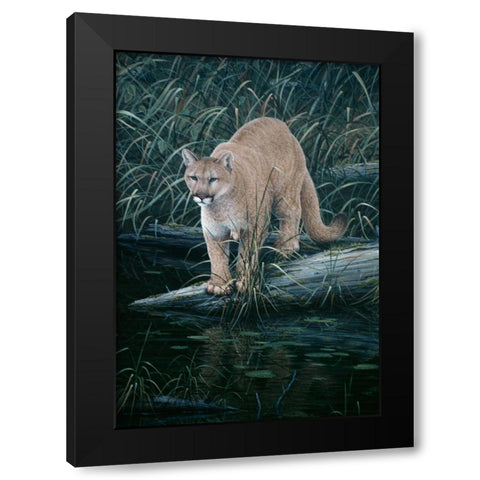 Sudden Intent Black Modern Wood Framed Art Print by Tift, Jeff