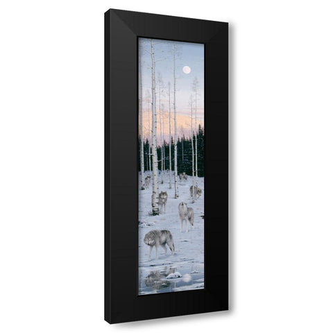 Moonlight Serenade Black Modern Wood Framed Art Print by Tift, Jeff