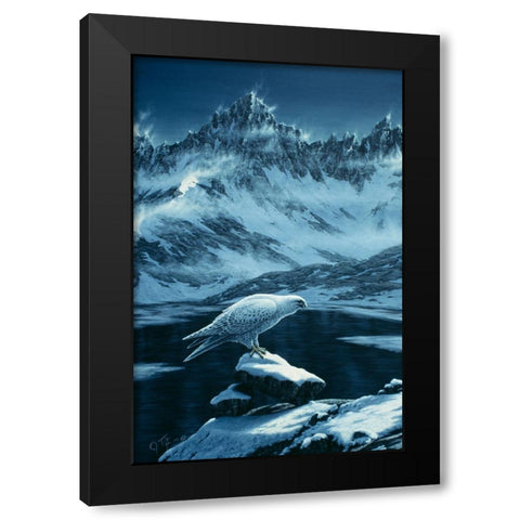 In The Land Of Ice And Snow Black Modern Wood Framed Art Print by Tift, Jeff