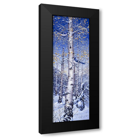 Blue Jay Black Modern Wood Framed Art Print by Tift, Jeff